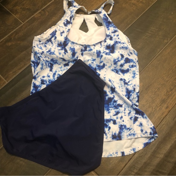 NWT Yonique 2pc Tie Dye Tankini - Picture 6 of 12